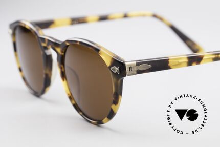 Matsuda 2303 Panto Vintage Sonnenbrille, Gläser mit enormer Sättigung für 100% UV Schutz, Passend für Herren und Damen