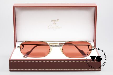Cartier MUST Santos - M Luxus Sonnenbrille 3D-Rot, die "Spass-Gläser" können beliebig ersetzt werden!, Passend für Herren Cartier MUST Santos - M Luxus Sonnenbrille 3D-Rot, die "Spass-Gläser" können beliebig ersetzt werden!, Passend für Herren