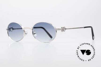 Cartier Spider Ovale Luxus Sonnenbrille, gebürstete Platin-Lackierung; entsprechend wertig, Passend für Herren und Damen