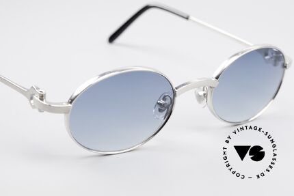 Cartier Spider Ovale Luxus Sonnenbrille, mit neuen Sonnengläsern in blau-Verlauf; 100% UV, Passend für Herren und Damen
