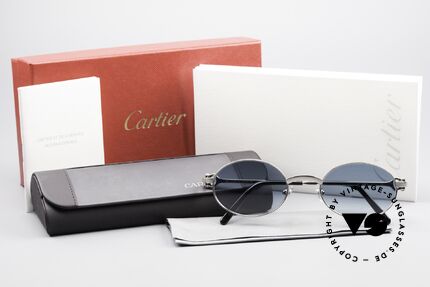 Cartier Spider Ovale Luxus Sonnenbrille, KEINE Retrobrille, ein altes 90er Original mit OVP!, Passend für Herren und Damen