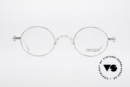 Matsuda 10107 Vintage Brille Rund Unisex, fühlbar herausragende Top-Qualität aller Komponenten, Passend für Herren und Damen