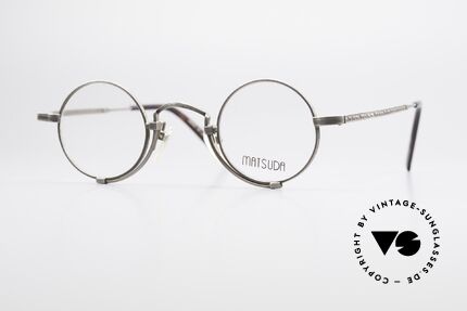 Matsuda 10103 Vintage Designer Brille Rund, runde vintage Brille von Matsuda aus den frühen 90ern, Passend für Herren und Damen