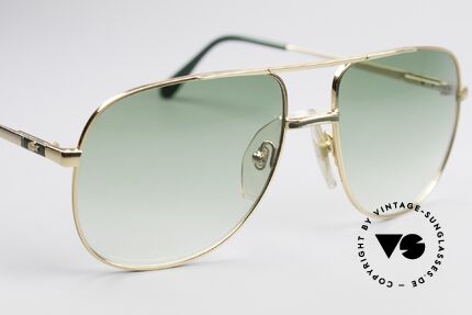 Lacoste 101 Sportliche Aviator Brille XL, Gr. XL 60-17 & mit neuen Sonnengläsern (grün Verlauf), Passend für Herren