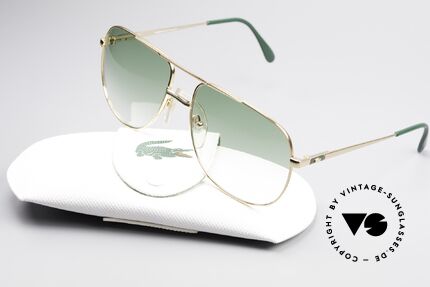 Lacoste 101 Sportliche Aviator Brille XL, ungetragenes Einzelstück mit original Etui von Lacoste, Passend für Herren