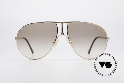 Carrera 5306 Brad Pitt Vintage Sonnenbrille, einstellbare Bügellänge durch Carrera VARIO SYSTEM, Passend für Herren und Damen