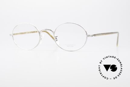 Oliver Peoples OP50V 90er Vintage Fassung Oval, ovale vintage Oliver Peoples Brille aus den 1990ern, Passend für Herren und Damen