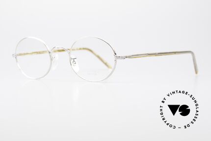 Oliver Peoples OP50V 90er Vintage Fassung Oval, Brillendesign inspiriert vom 20er Art Deco Jahrzehnt, Passend für Herren und Damen