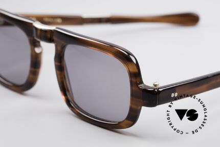 Robert La Roche 15 Rare 70er Falt-Sonnenbrille, zeitloser Klassiker in Top-Qualität (100% UV), Passend für Herren