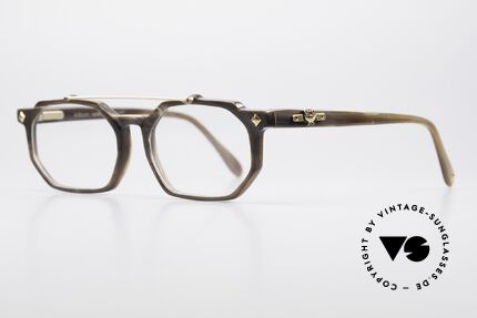 MCM München 301 Büffelhorn Vintage Brille 80er, unverwechselbar Michel Cromer München, MCM, Passend für Herren und Damen