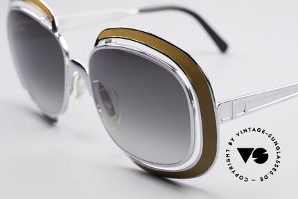 Christian Dior 1208 Vintage 70er Sonnenbrille, verchromter Rahmen & orange Gestaltungselemente, Passend für Damen