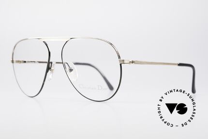Christian Dior 2536 Vintage Aviator Brille Herren, medium-Ausführung in Größe 58-15: 135mm breit, Passend für Herren