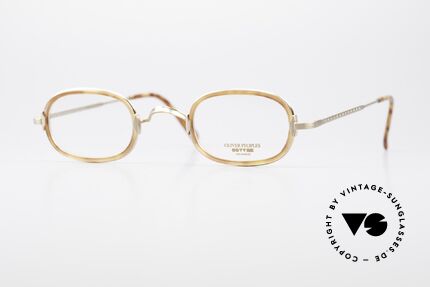 Oliver Peoples Fred Vintage Designer Brille Oval, vintage Oliver Peoples Designerbrille der späten 90er, Passend für Herren und Damen