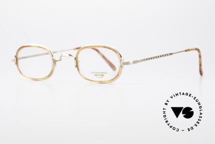 Oliver Peoples Fred Vintage Designer Brille Oval, sehr interessantes Modell: zeitlos in Farbe und Form, Passend für Herren und Damen