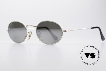 Ray Ban Classic Style I Sonnenbrille Silber Verspiegelt, beste Qualität von Bausch&Lomb (B&L), 100% UV, Passend für Herren und Damen