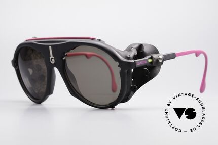 Carrera 5436 Water & Ice Gletscher Brille, sehr robuster Optyl-Rahmen & einstellbare Bügellänge, Passend für Herren und Damen