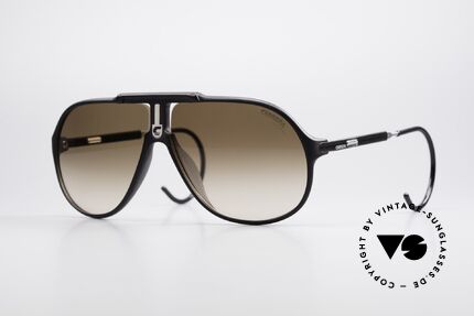 Carrera 5590 Vario Sport Sonnenbrille 80er, sportlich elegante 80er Jahre CARRERA Aviator-Brille, Passend für Herren