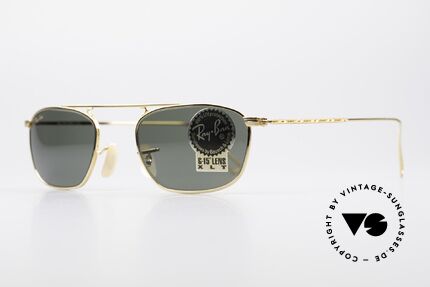 Ray Ban Vintage Square Alte USA B&L Sonnenbrille, mit den legendären B&L Gläsern (100% UV Schutz), Passend für Herren und Damen
