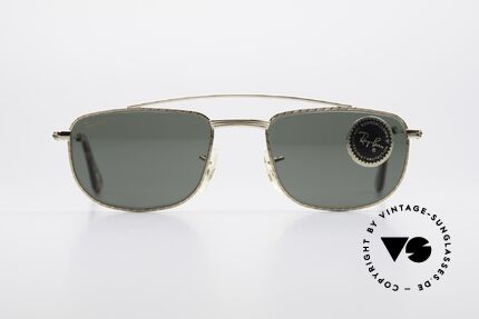 Ray Ban 1940's Retro Rectangle Alte USA Ray-Ban Bausch&Lomb, Modell der alten RAY-BAN "1940's Retro Collection", Passend für Herren