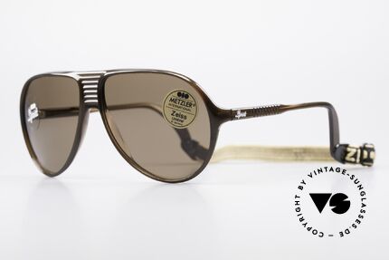 Metzler 0153 Alte 80er Sportsonnenbrille, zudem ZEISS Umbral Mineralgläser; 100% UV Schutz, Passend für Herren