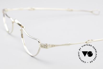 Lunor - Telescopic Ausziehbare Echtgold Brille, bekannt für den W-Steg und handgemachte Holzetuis, Passend für Herren und Damen