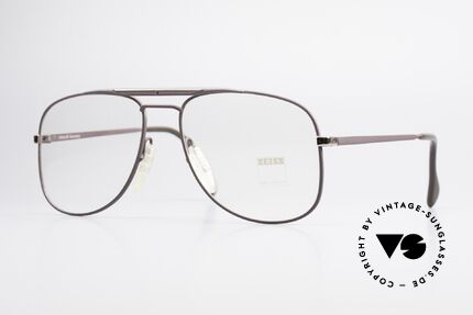 Zeiss 5886 Alte 80er Vintage Brille Aviator, robuste Zeiss vintage Brillenfassung von circa 1986, Passend für Herren