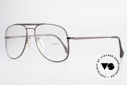 Zeiss 5886 Alte 80er Vintage Brille Aviator, wie aus einem Stück ... und für die Ewigkeit gemacht, Passend für Herren