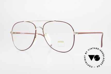 Zeiss 5882 Alte 80er Vintage Brille Herren, robuste Zeiss vintage Brillenfassung von circa 1986, Passend für Herren