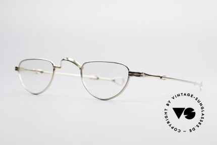 Lunor - Telescopic Ausziehbare Echtgold Brille, Brillendesign in Anlehnung an frühere Jahrhunderte, Passend für Herren und Damen