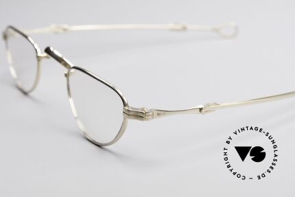 Lunor - Telescopic Ausziehbare Echtgold Brille, bekannt für den W-Steg und handgemachte Holzetuis, Passend für Herren und Damen