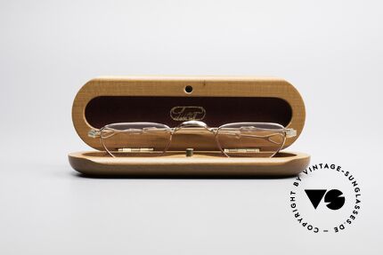 Lunor - Telescopic Ausziehbare Echtgold Brille, Größe: extra small, Passend für Herren und Damen
