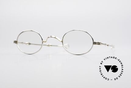 Lunor - Telescopic Ausziehbare 16kt Goldbrille, LUNOR = französisch für "Lunette d’Or" (Goldbrille), Passend für Herren und Damen