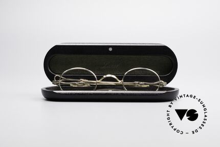 Lunor - Telescopic Ausziehbare 16kt Goldbrille, Größe: extra small, Passend für Herren und Damen