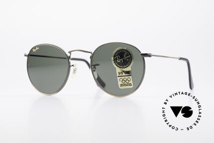 Ray Ban Round Metal 47 Kleine Runde Vintage Brille, kleine runde RAY-BAN USA vintage Sonnenbrille, Passend für Herren und Damen