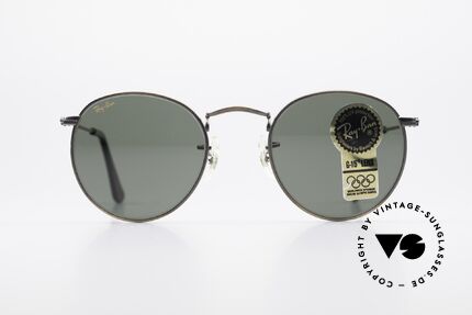 Ray Ban Round Metal 47 Kleine Runde Vintage Brille, ein zeitloser Klassiker in absoluter TOP-Qualität, Passend für Herren und Damen