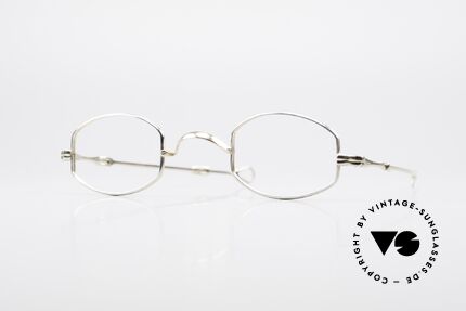 Lunor - Telescopic Ausziehbare 16Kt Gold Brille, LUNOR = französisch für "Lunette d’Or" (Goldbrille), Passend für Herren und Damen
