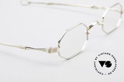 Lunor I 01 Solid Gold Echtgoldbrille Feingold Brille, Gewicht 15,4g = somit allein 1.000 Euro Materialwert, Passend für Herren und Damen