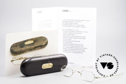 Lunor I 01 Solid Gold Echtgoldbrille Feingold Brille, im Grunde nicht zum Verkauf; daher für 8.999 Euro, Passend für Herren und Damen