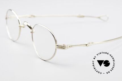 Lunor - Telescopic Ausziehbare 16kt Gold Fassung, bekannt für den W-Steg und handgemachte Holzetuis, Passend für Herren und Damen