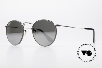 Ray Ban Round Metal 47 Verspiegelte B&L Sonnenbrille, verspiegelte B&L Mineralgläser (100% UV Schutz), Passend für Herren und Damen