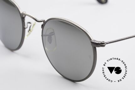 Ray Ban Round Metal 47 Verspiegelte B&L Sonnenbrille, ungetragenes Bausch&Lomb Modell mit orig. Etui, Passend für Herren und Damen