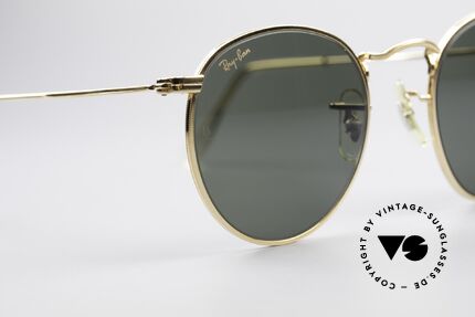 Ray Ban Round Metal 47 Kleine Runde B&L Sonnenbrille, KEINE RETROBRILLE, sondern ein 80er ORIGINAL!, Passend für Herren und Damen