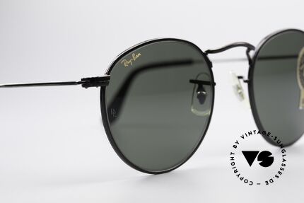 Ray Ban Round Metal 47 Kleine Runde USA Sonnenbrille, ungetragenes Bausch&Lomb Modell mit orig. Etui, Passend für Herren und Damen