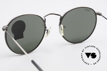 Ray Ban Round Metal 49 Runde Vintage Sonnenbrille, KEINE RETROBRILLE, sondern ein 80er ORIGINAL, Passend für Herren und Damen