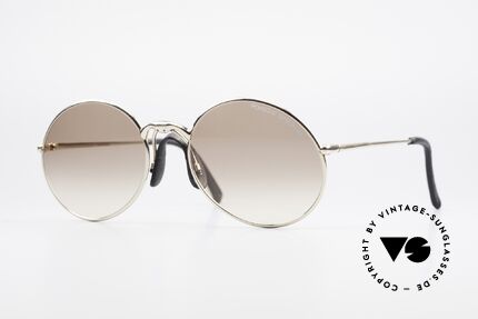 Porsche 5658 Runde Vintage Sonnenbrille, runde 90er Jahre Porsche Design Luxus-Sonnenbrille, Passend für Herren