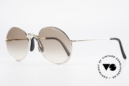 Porsche 5658 Runde Vintage Sonnenbrille, sehr komfortabel; zudem sportlich & elegant zugleich, Passend für Herren
