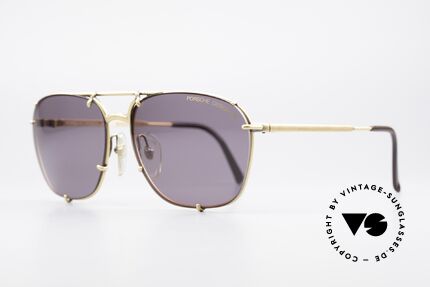 Porsche 5647 Vintage Sonnenbrille Herren, sehr leicht & sehr angenehm zu tragen (Top-Qualität), Passend für Herren