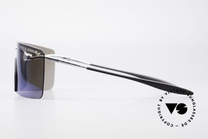 Porsche 5693 F09 Faltbrille Blue Mirrored, sehr seltenes Porsche Design vintage Modell von 1995, Passend für Herren