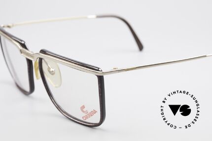 Carrera 5376 Eckige Vintage Brille Carbon, zudem mit aufwendiger Lackierung (lila/schwarz), Passend für Herren
