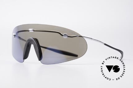 Porsche 5692 F09 Faltbrille Blue Mirrored, einfach genial flach; passt in jede Tasche - siehe Fotos, Passend für Herren